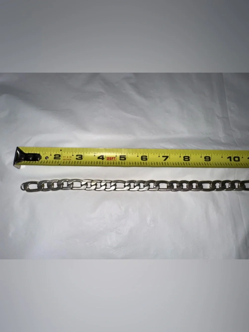 Men's Silver Chain Link Necklace - Classic Curb Style